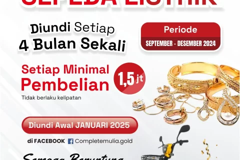 Promo Undian Sepeda Listrik di Toko Mas Complete Mulia